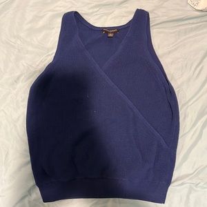 Banana republic blue sweater tank top